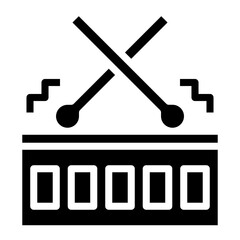 drum set filled color line