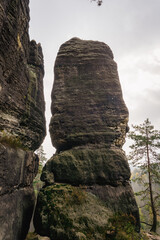 Idyllic and panoramic view of Czech Republic, National Park, Bohemian Switzerland, Česk&eacute; &Scaron;v&yacute;carsko