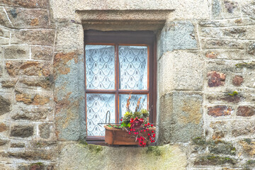 Fototapeta na wymiar Brittany, Dinan : stone house