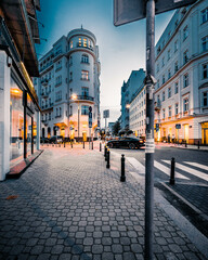 Fototapeta na wymiar Ulica Mokotowska w Warszawie