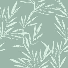 Sketched Leaves Seamless Pattern.