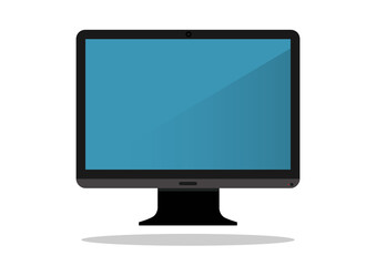Fototapeta premium All In One Computer Clipart Isolated On White Background. PC Icon