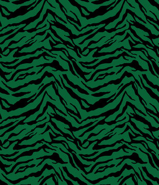 Seamless zebra pattern, animal print. © Ama