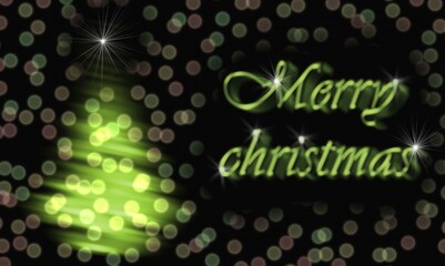 background with christmas tree