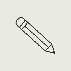 Pencil vector icon illustration sign