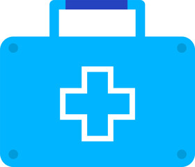 Illustration nurse bag. Healthy and medicine. Flat design concept. PNG