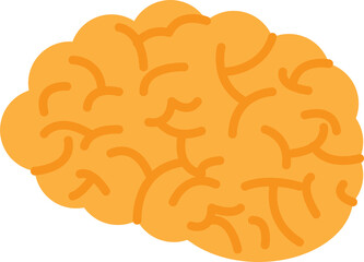 Illustration brains. Healthy and medicine. Flat design concept. PNG