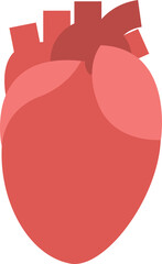 Illustration heart. Healthy and medicine. Flat design concept. PNG