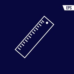 Ruler vector icon illustration sign