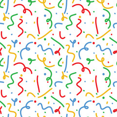 Seamless vector patterns with colorful objects for children textile, clothes cards backgrounds. doodle