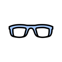 Fototapeta premium kid boy glasses frame color icon vector. kid boy glasses frame sign. isolated symbol illustration