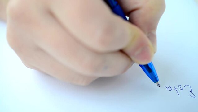 Spanish text. We write with the pen