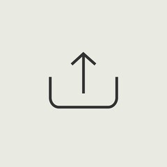 Upload vector icon illustration sign