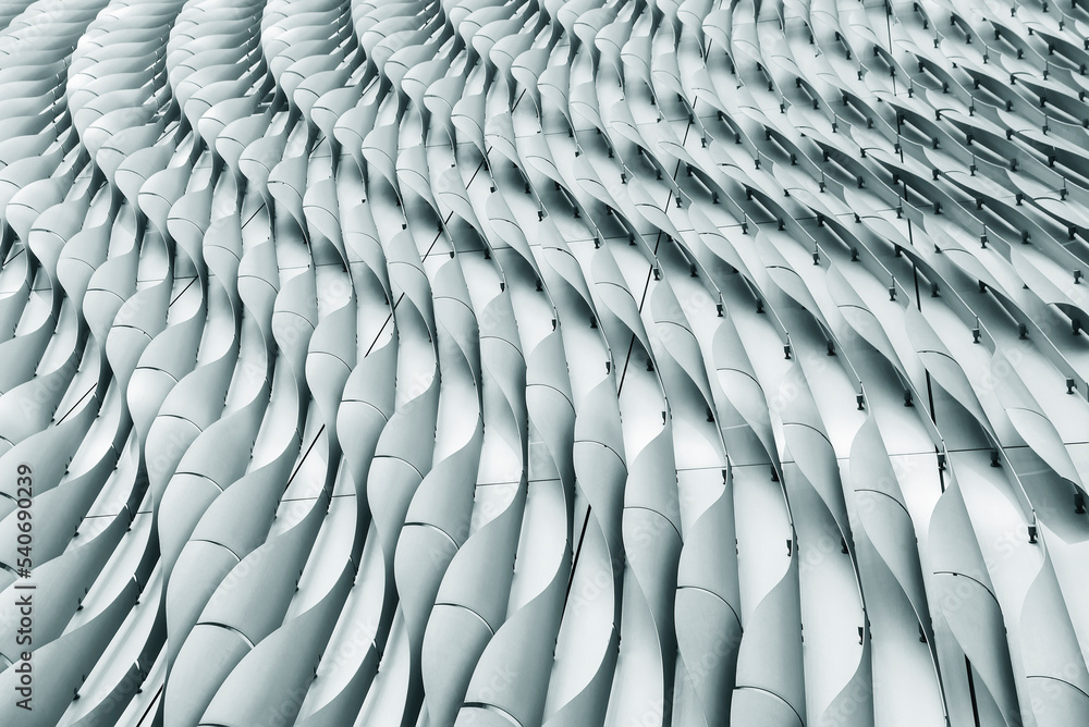 Poster Exterior of modern architecture. Building abstract background pattern