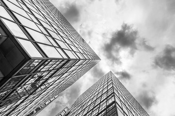 Fototapeta premium Exterior of modern architecture. Building abstract background