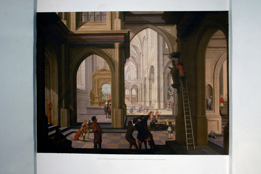 Painting Dirck Van Delen Called Iconoclasm In A Church At The New Church At Amsterdam The Netherlands 2019