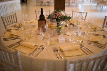 Wedding table setting
