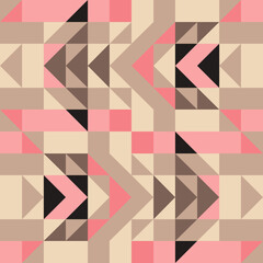 Background image seamless pink geometry triangle cross pattern