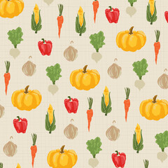 Background image hand drawn style plant vegetable illustration