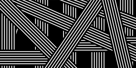 Lines repeatable geometric pattern (mosaic of lined squares)