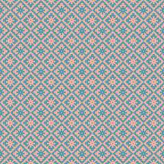 Background image seamless cross retro flower pattern