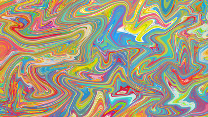 カラフルなマーブル模様、リキッドテクスチャ、抽象背景