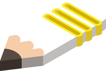 PNG Illustrations isometric design digital marketing. Object pencil