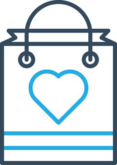  Heart bag Vector Icon which is suitable for commercial work and easily modify or edit it
