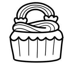 Doodle cupake