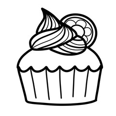 Doodle cupake