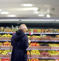 Man buying fruits at the market