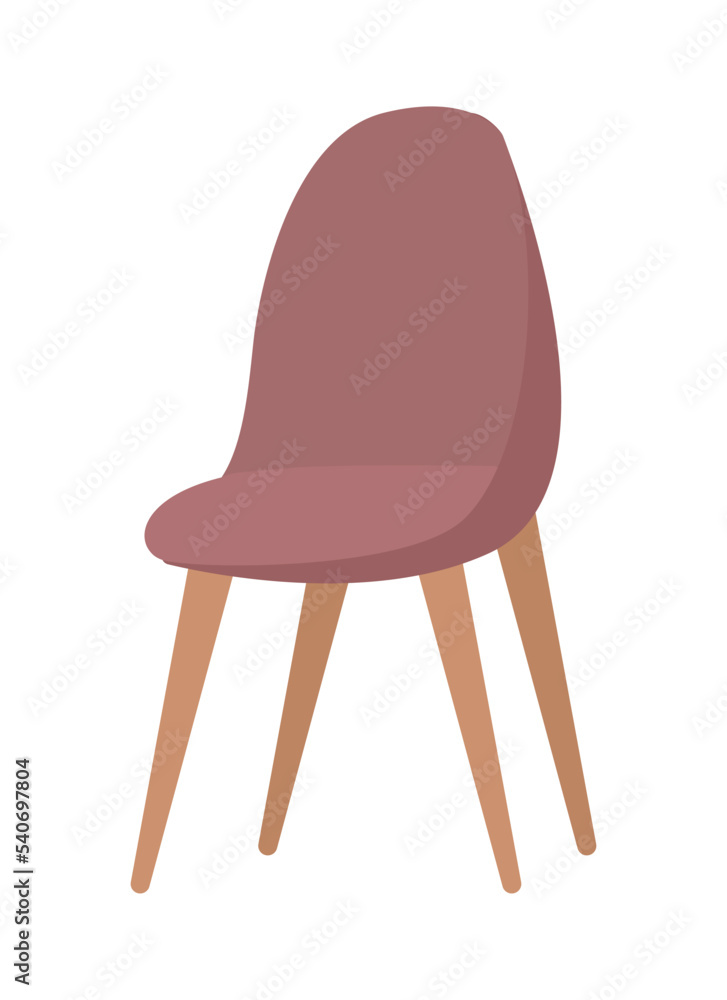 Aufkleber comfortable chair semi flat color vector object. furniture for home. editable element. full sized it