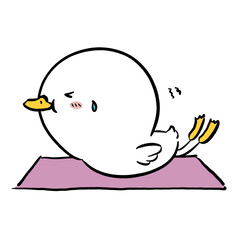 Yoka pose duck