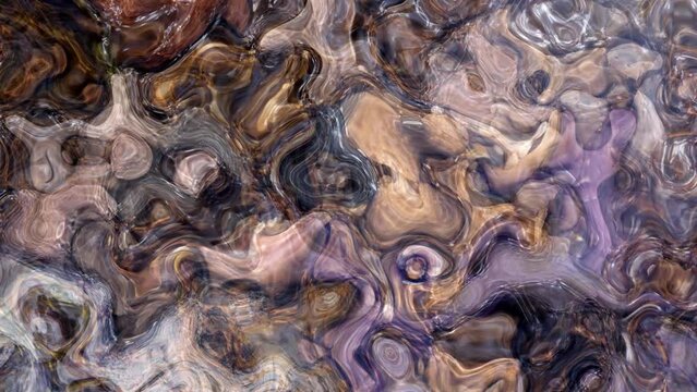 Flowing Organic Abstract Loop.
Looping file based on pebbles underneath flowing water.