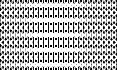 black and white abstract background with geometric and seamless pattern. geometric style - stock vector.