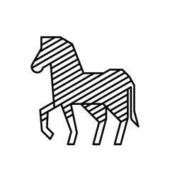 Zebra Logo. Icon design. Template elements