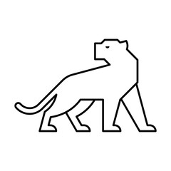 Panther Logo. Icon design. Template elements