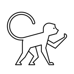 Monkey Logo. Icon design. Template elements