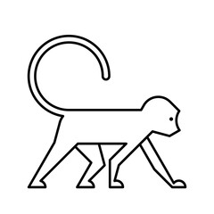 Monkey Logo. Icon design. Template elements