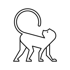 Monkey Logo. Icon design. Template elements