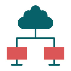 Cloud Computing Icon Style
