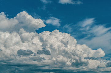 blue sky with clouds