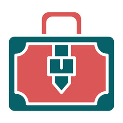 Obraz premium Briefcase Icon Style