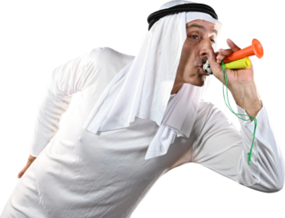 Arab man supporter
