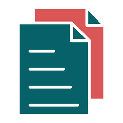 Fototapeta premium Documents Icon Style