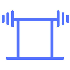 Fototapeta premium fitness gym equipment line icon