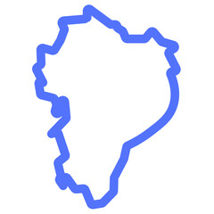 country ecuador nation line icon