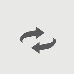 Reset vector icon illustration sign