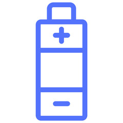 battery lithium battery line icon