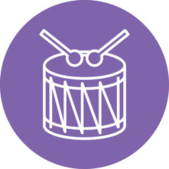 Music Drum Vector Icon which is suitable for commercial work and easily modify or edit it

